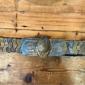 Antique 18c Antique Islamic Turkish Ottoman Bronze Belt 1789 -1807